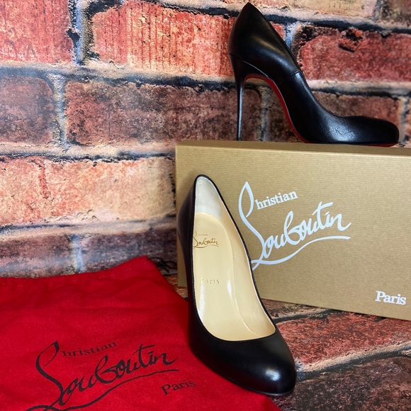 Christian Louboutin Black Leather Pumps - Picture 2 of 10
